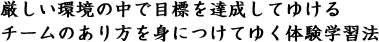 ̒ŖڕWBĂ䂯`[̂gɂĂ䂭̌wK@